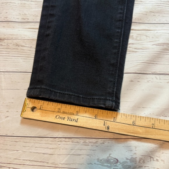 LOFT Curvy Skinny Mid Rise Black Denim Jeans Pants Women's Size 4 - Picture 5 of 16